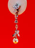 Image de « Fleur de lys » boucles d'oreilles pendantes en argent sterling, une rangée de zircones cubiques de taille marquise et ronde terminée avec une perle d'eau douce