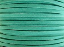Image de 3x1,2 mm, cordon synthétique en suédine Ultra, vert turquoise, 5 mètres