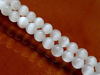 Image de 4x4 mm, perles rondes, pierres gemmes, oeil-de-chat, blanc, un brin