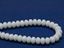 Image de 4x7 mm, perles à facettes tchèques rondelles, blanc craie, opaque