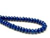 Image de 4x7 mm, perles à facettes tchèques rondelles, blue royal, opaque