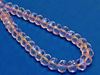 Picture of 6x9 mm, Czech faceted rondelle beads, crystal, transparent