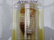 Afbeelding van Artistic Wire, koperdraad, buisvormig net, 10 mm, verguld
