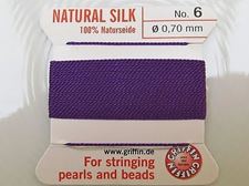 Picture of Griffin silk cord, size 6, amethyst purple