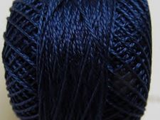Picture of Pearl cotton, size 8, navy blue, shiny