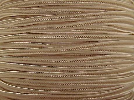 Afbeeldingen van Soutache, rayon lint, 3 mm, beige wit of linnen wit, 5 meter