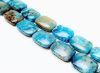 Picture of 20x15x6 mm, puffy rectangular, gemstone beads, crazy lace agate, sky blue, B-grade