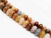 Picture of 6x10 mm, rondelle, gemstone beads, agate, multicolored, natural