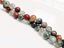 Image de 6x6 mm, perles rondes, pierres gemmes, pierre de sang africaine, naturelle