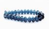 Picture of 4x7 mm, Czech faceted rondelle beads, Montana blue, transparent