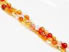 Picture of 4x4 mm, round, gemstone beads, carnelian, natural