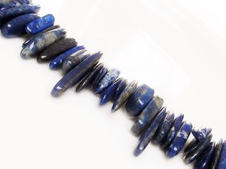 Afbeeldingen van 6x18 mm, splitkralen, edelsteen kralen, lapis lazuli, natuurlijk, A+-klasse, een streng