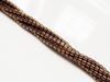 Image de 2x2 mm, perles tubes, pierres gemmes, hématite, métallisée brun roux d'or