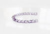 Picture of 3x3 mm, Czech faceted round beads, tanzanite blue purple, transparent