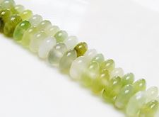 Image de 4x8 mm, perles rondelles convexes, nouveau jade, naturel