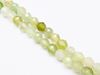 Picture of 6x6 mm, round, gemstone beads, new jade, natural, faceted