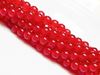 Image de 6x6 mm, perles rondes, pierres gemmes, jade, rouge, qualité A