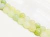 Image de 8x8 mm, perles rondes, pierres gemmes, nouveau jade, naturel, dépoli