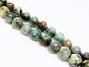 Image de 10x10 mm, perles rondes, pierres gemmes, turquoise africaine, naturelle