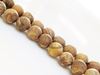 Picture of 10x10 mm, round, gemstone beads, Picture jasper, natural, frosted
