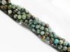Picture of 4x4 mm, round, gemstone beads, African turquoise, natural