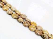 Image de 8x8x4 mm, perles galets arrondis, pierres gemmes, jaspe scénique, naturel
