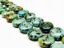 Picture of 12x12x6 mm, puffy coin, gemstone beads, African turquoise, natural
