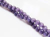 Picture of 6x6 mm, round, gemstone beads, cat's eye, lavender blue, one strand