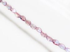 Image de 5x3 mm, toupies Pinch, perles de verre tchèque, violet améthyste pâle, transparent, AB