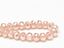 Picture of 6x8 mm, Czech faceted rondelle beads, crystal, transparent, light pink pearlized