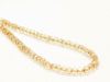 Picture of 3x5 mm, Czech faceted rondelle beads, crystal, transparent, brassy gold-lined