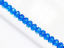 Image de 3x5 mm, perles à facettes tchèques rondelles, bleu saphir, transparent