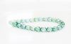 Image de 4x4 mm, perles à facettes tchèques rondes, transparentes, vert émeraude pâle chatoyant