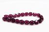 Picture of 6x6 mm, Czech faceted round beads, amethyst black, translucent