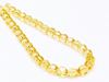 Picture of 6x6 mm, Czech faceted round beads, light topaz yellow, transparent