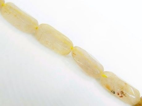 Picture of 9x8-20x10 mm, flat oval, gemstone beads, untreated rutilated quartz, golden, faceted, hand-cut