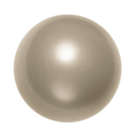 Afbeeldingen van 10x10 mm, ronde Swarovski® kristal kralen, pareleffect, platina zilverachtig wit