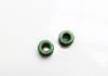 Picture of 4x6 mm, Greek ceramic tube beads, metallic green, matte, 50 pieces
