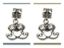 Afbeeldingen van 4x6 mm, buisjes kralen met bedeltje, legering, verzilverd, soulmates, 2 stuks