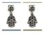 Picture of 4x6 mm, tube beads and charm, alloy, silver-plated, Hamsa, evil eye, 2 pieces