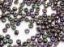 Picture of Japanese seed beads, size 8/0, opaque, purple, iris finishing, 20 grams