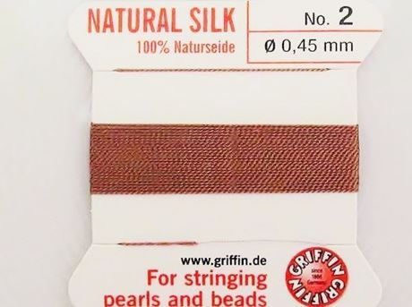 Picture of Griffin silk cord, size 2, dark beige