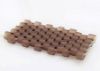 Picture of Cylinder beads, size 11/0, Delica, translucent, taupe brown, frosted, 7 grams