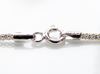Picture of Chain for pendant en Italian sterling silver, mini popcorn link and spring ring clasp, 44 cm