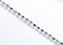 Afbeeldingen van Ketting voor hangertje, Italiaans sterling zilver, diamant geslepen kogelketting en veerring slotje, 40 cm