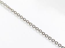 Picture of Chain for pendant, sterling silver, rolo link and spring ring clasp, 40 cm
