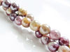 Image de 6x6 mm, perles rondes, pierres gemmes, Mookaïte Windalia Radiolarite, naturelle, australien, en facettes, lustre métallique