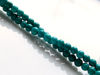 Image de 6x6 mm, perles rondes, pierres gemmes, magnésite, turquoise vert mer