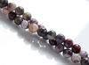 Image de 6x6 mm, perles rondes, pierres gemmes, piétersite, rouge, naturelle