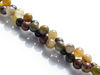 Picture of 6x6 mm, round, gemstone beads, pietersite, yellow and green, natural
